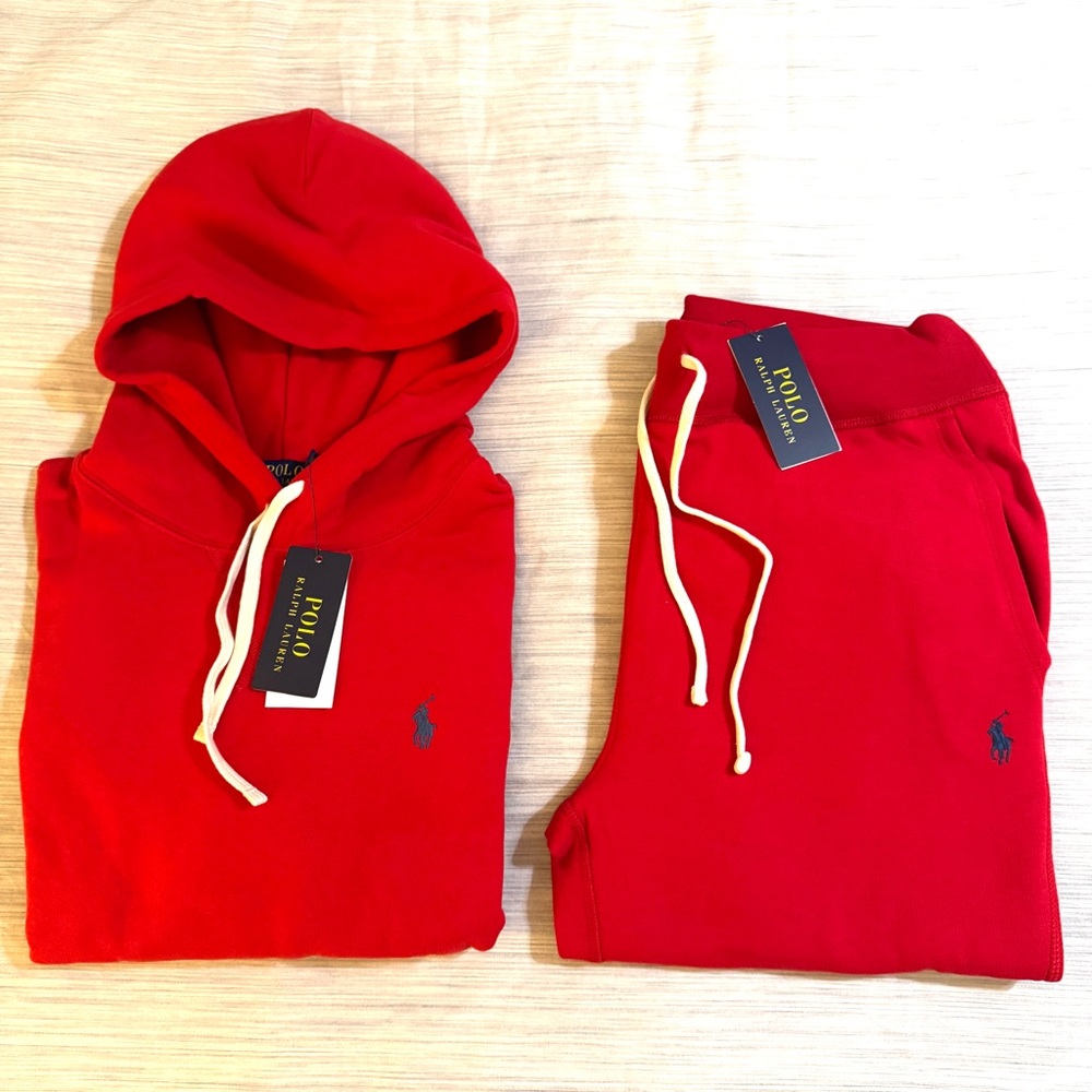 Polo Ralph Lauren RL Fleece Sweatsuit 🔥😳😳 100% Authentic
